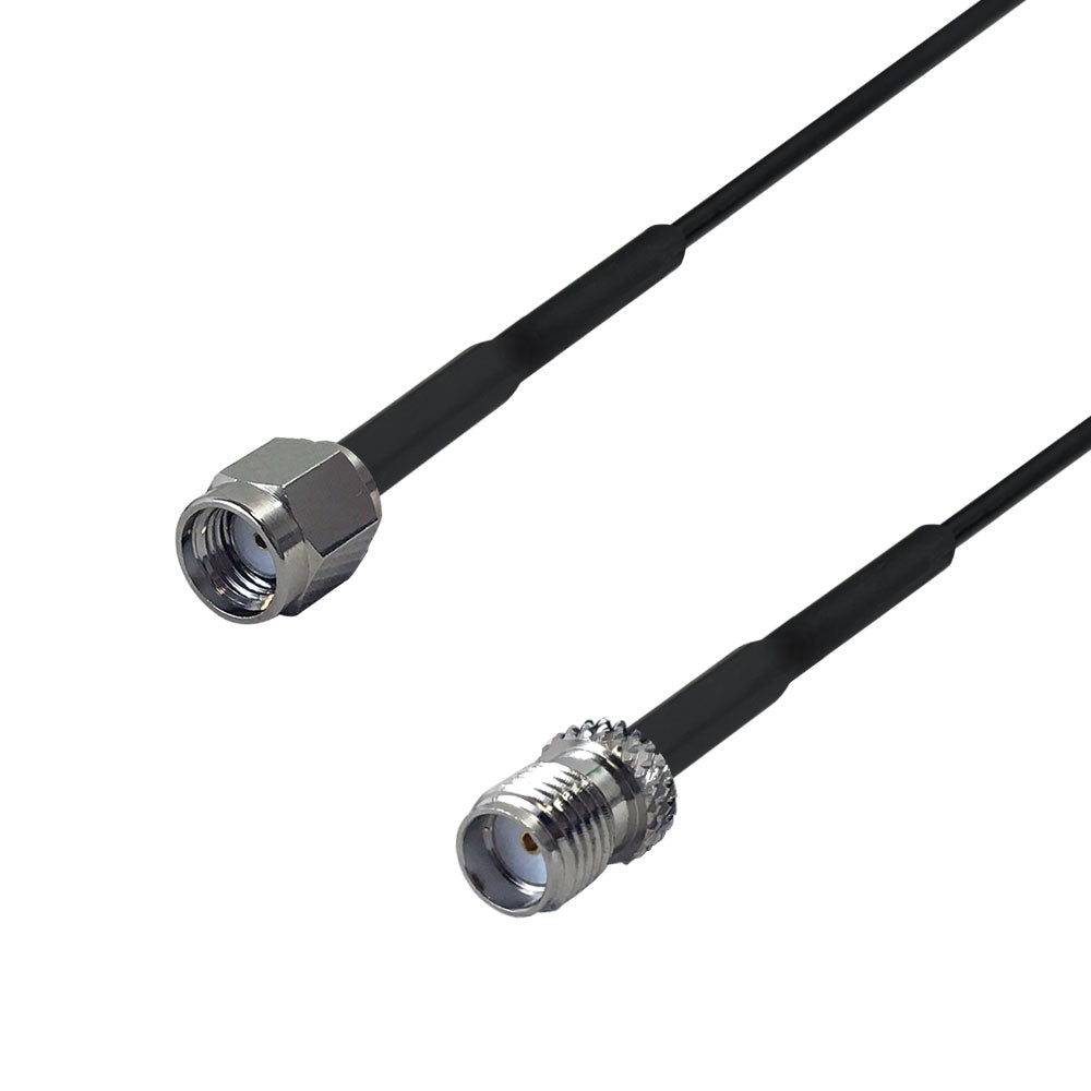 Premium Phantom Cables RG174 SMA-RP (Reverse Polarity) Male To SMA Fem