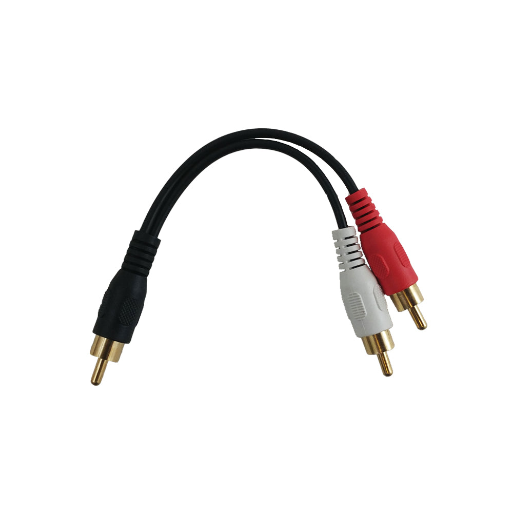 Subwoofer Audio Cable 1RCA to 2RCA Y Splitter Cord Lead SC9506s