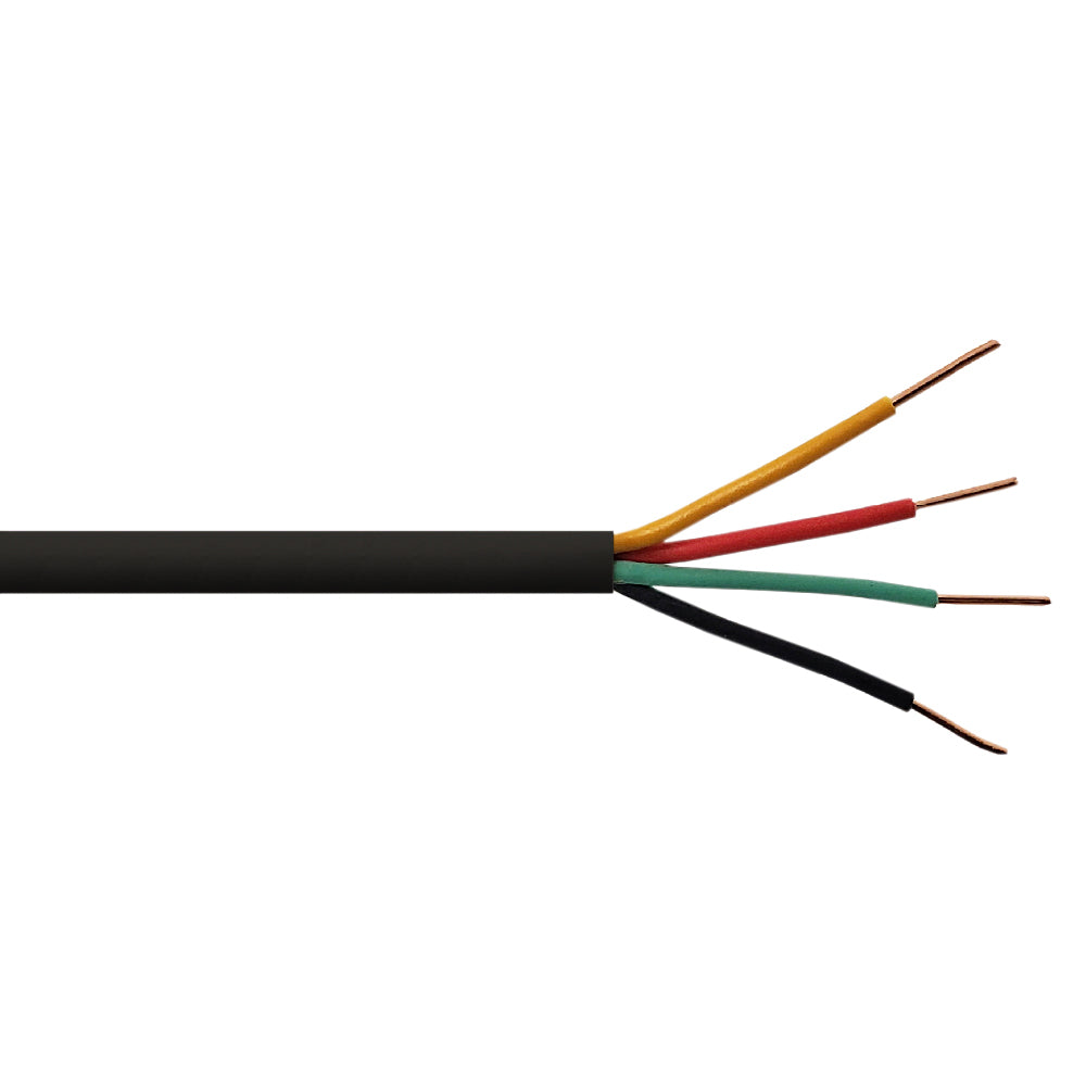 Genesis 22-Gauge 4-Conductor (22/4) Wire - Unshielded Stranded Cabling,  25-Foot Bag - Alarm Grid