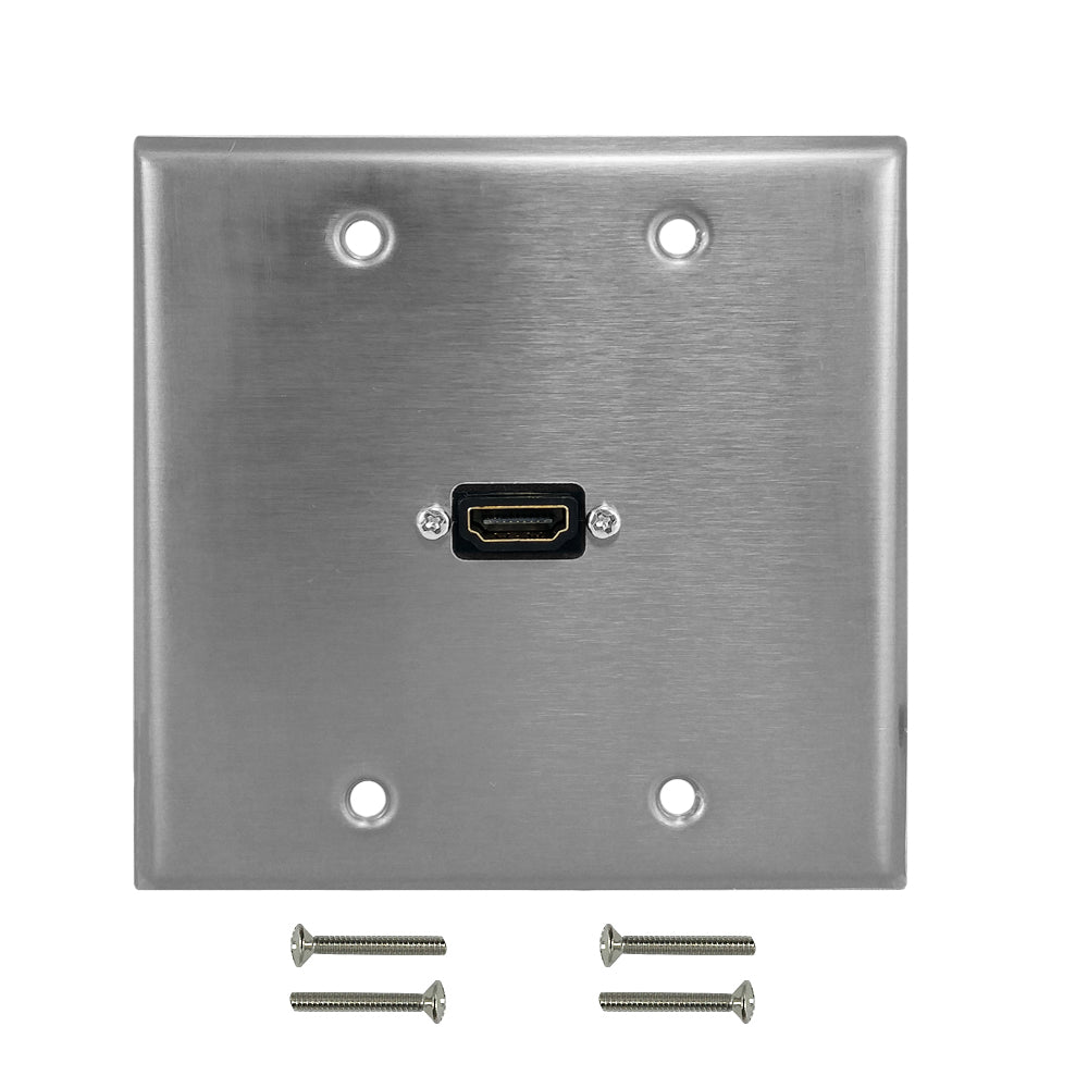 Comprehensive HDMI Dual-Pigtail Wall Plate (White) WP-HM2PT B&H