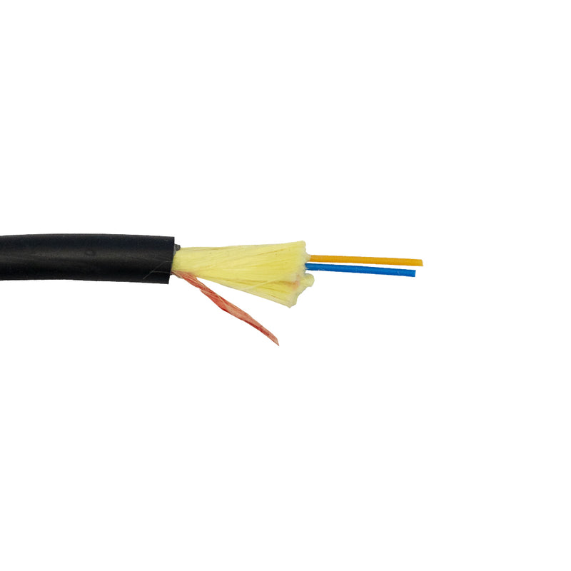 OS2 Singlemode 9 Micron (Corning ClearCurve LBL) Tactical Fiber Bulk Cable (per meter) - BLACK