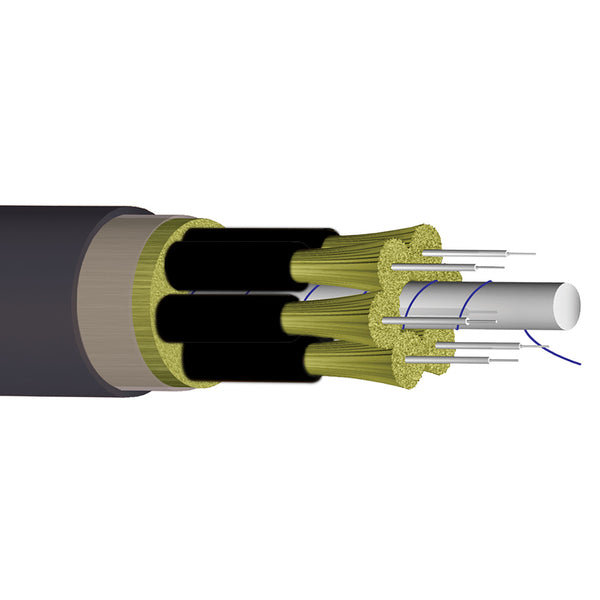 OM2 Multimode 50 Micron Indoor/Outdoor Ruggedized Breakout AFL (Corning ClearCurve) - OFNR Riser Fiber Bulk Cable (per meter) - 6-strand