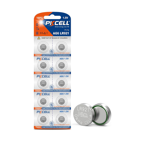 Button Cell 1.5V LR921 Alkaline Batteries (10 pack)