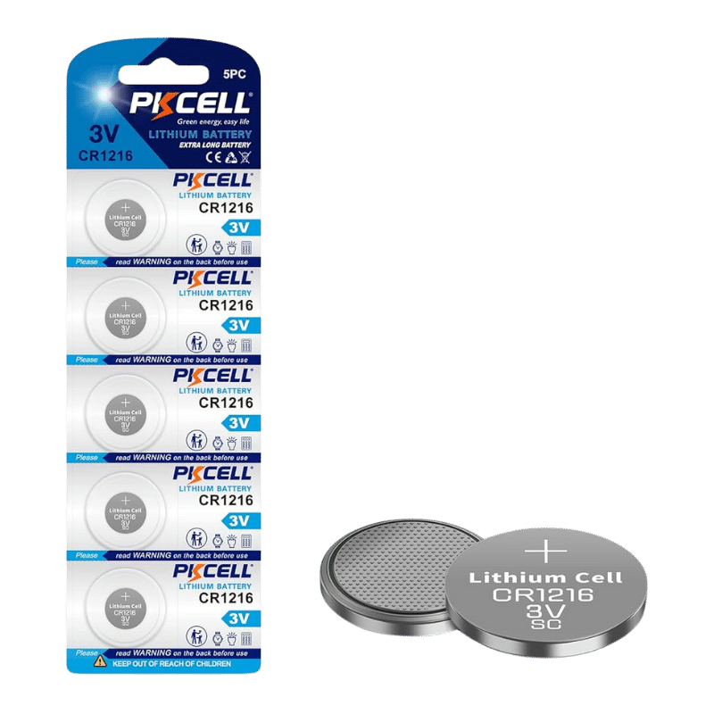 Coin Cell Batteries 3.0V CR1216 Lithium Manganese (5 pack)