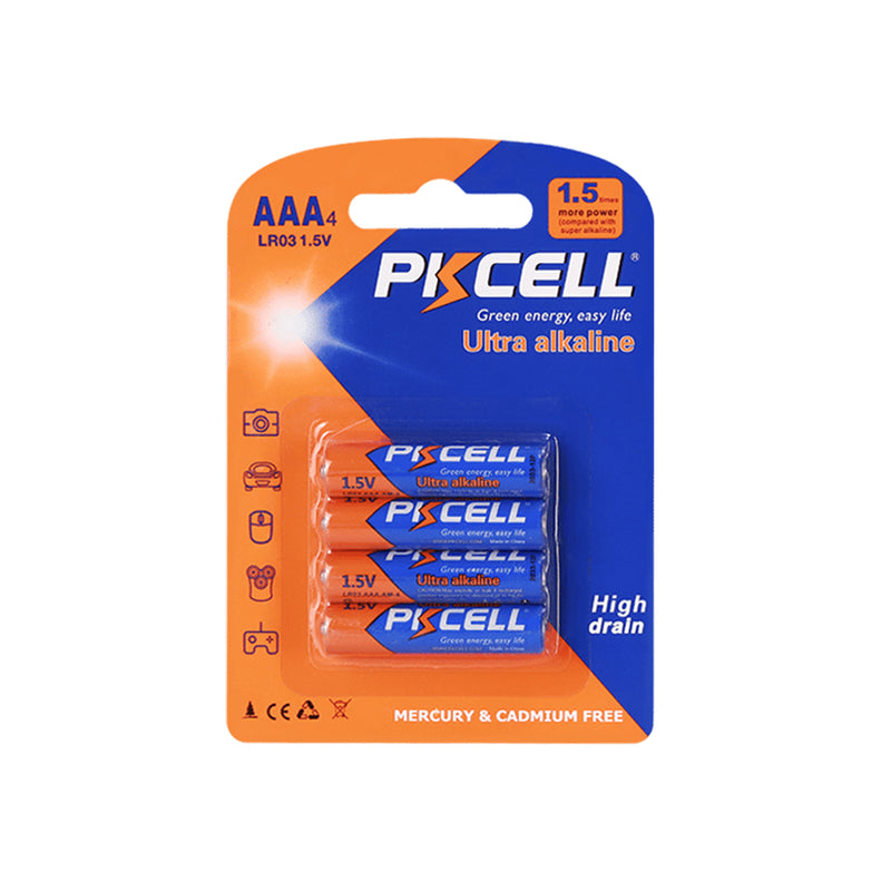 Ultra Alkaline AAA LR03 1.5V Batteries (4 Pack)