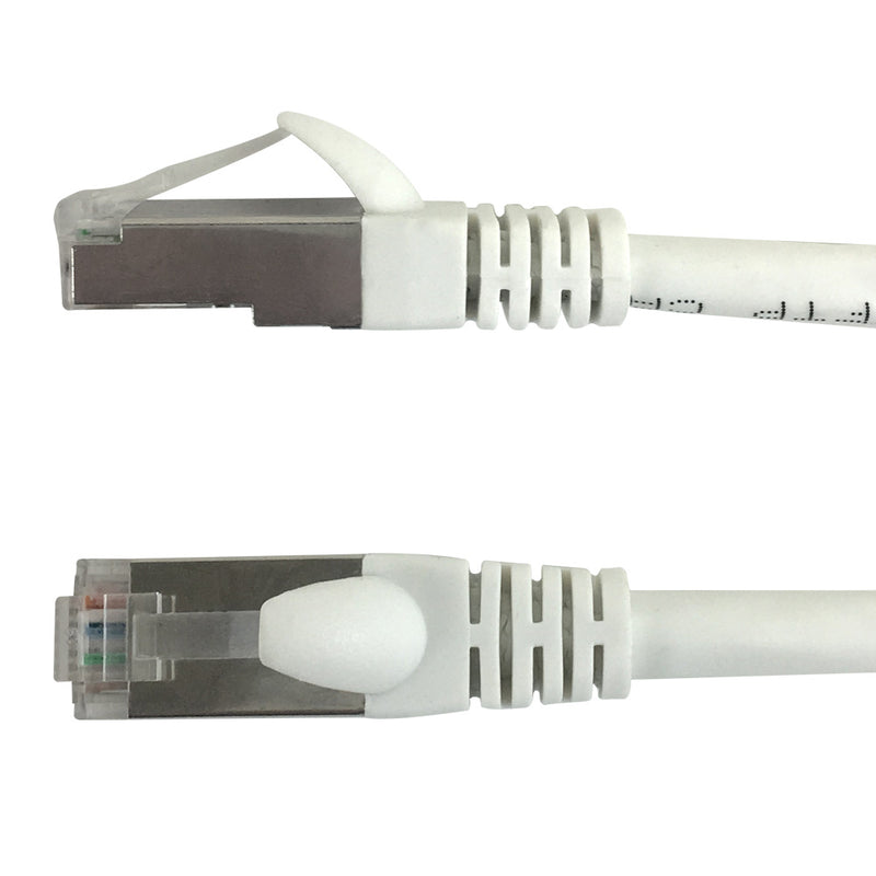 RJ45 Cat5e F/UTP Solid Shielded 23AWG Molded Patch Cable - CMP Plenum Rated