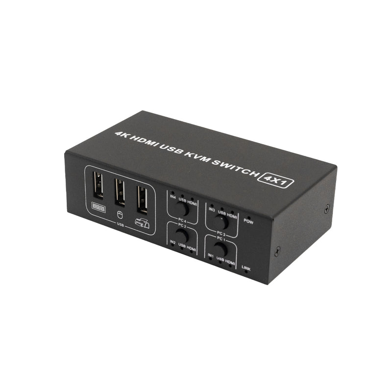 4-Port KVM Switch HDMI/USB (4K@60hz)