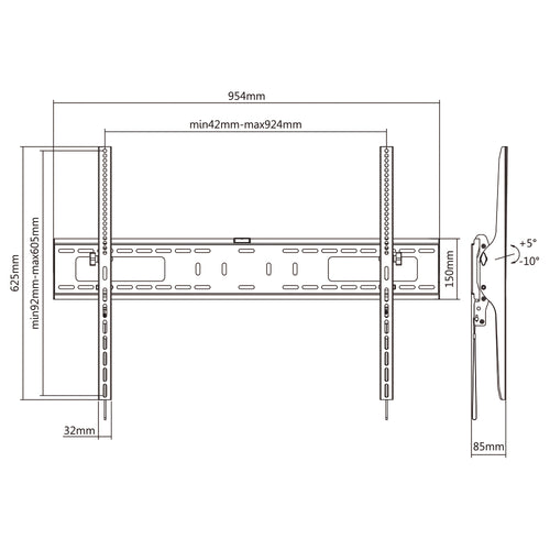 Axil AC0594E Soporte TV 10- 42 (Vesa 200X200) Máx 25 KG