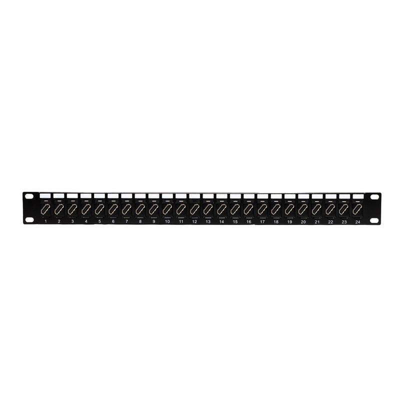 24-Port HDMI patch panel, 19 inch rackmount 1U