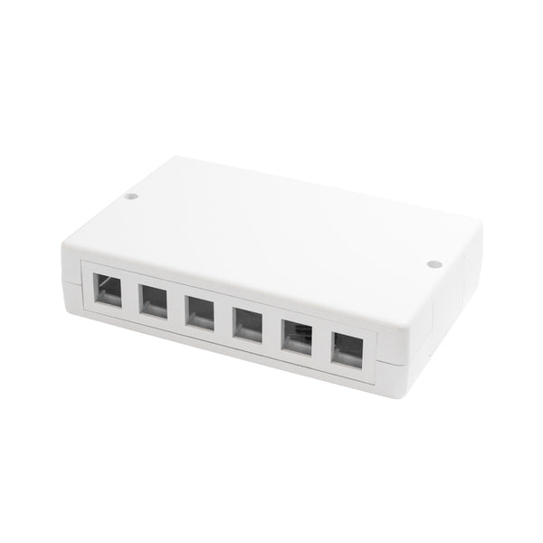 Surface Box 6 Port or 12 Port - White