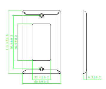 Decora Single Gang Wall Plate - Stainless Steel