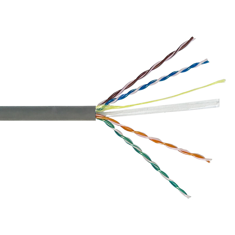 CAT6 Solid U/UTP 550Mhz 23AWG CMP Plenum Bulk Cable