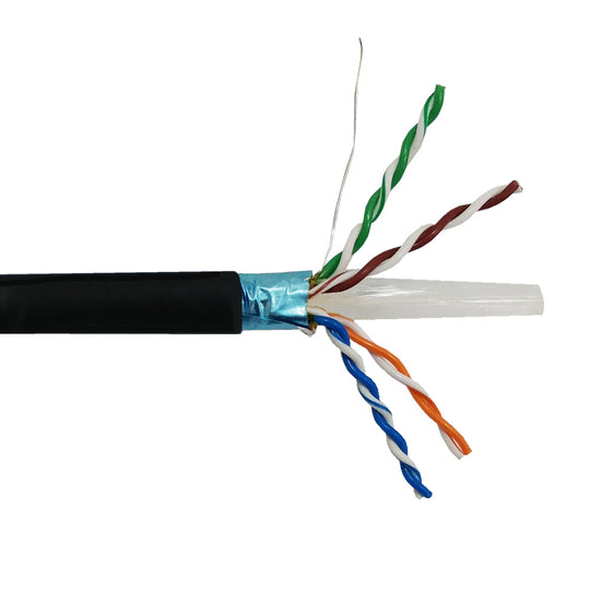 FS 1000ft Cat6 PVC CMP UL Bulk Ethernet Cable, Unshielded (utp), 550Mhz, 23AWG Solid Pure Bare Copper, Blue Bulk Cable 69075