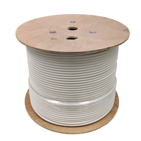 1000ft RG11 14AWG CCS 60% Braid Bulk Cable CMP - White