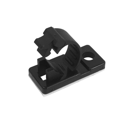 Self adhesive sale cable clips black