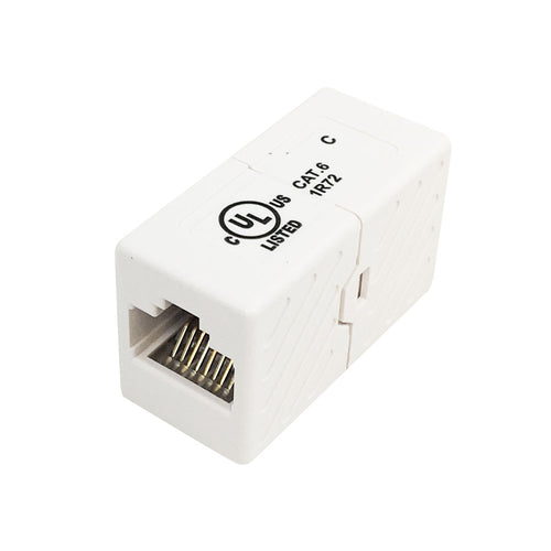 GEM CAT6-CPL-WH CAT6 RJ45 Inline Coupler, White