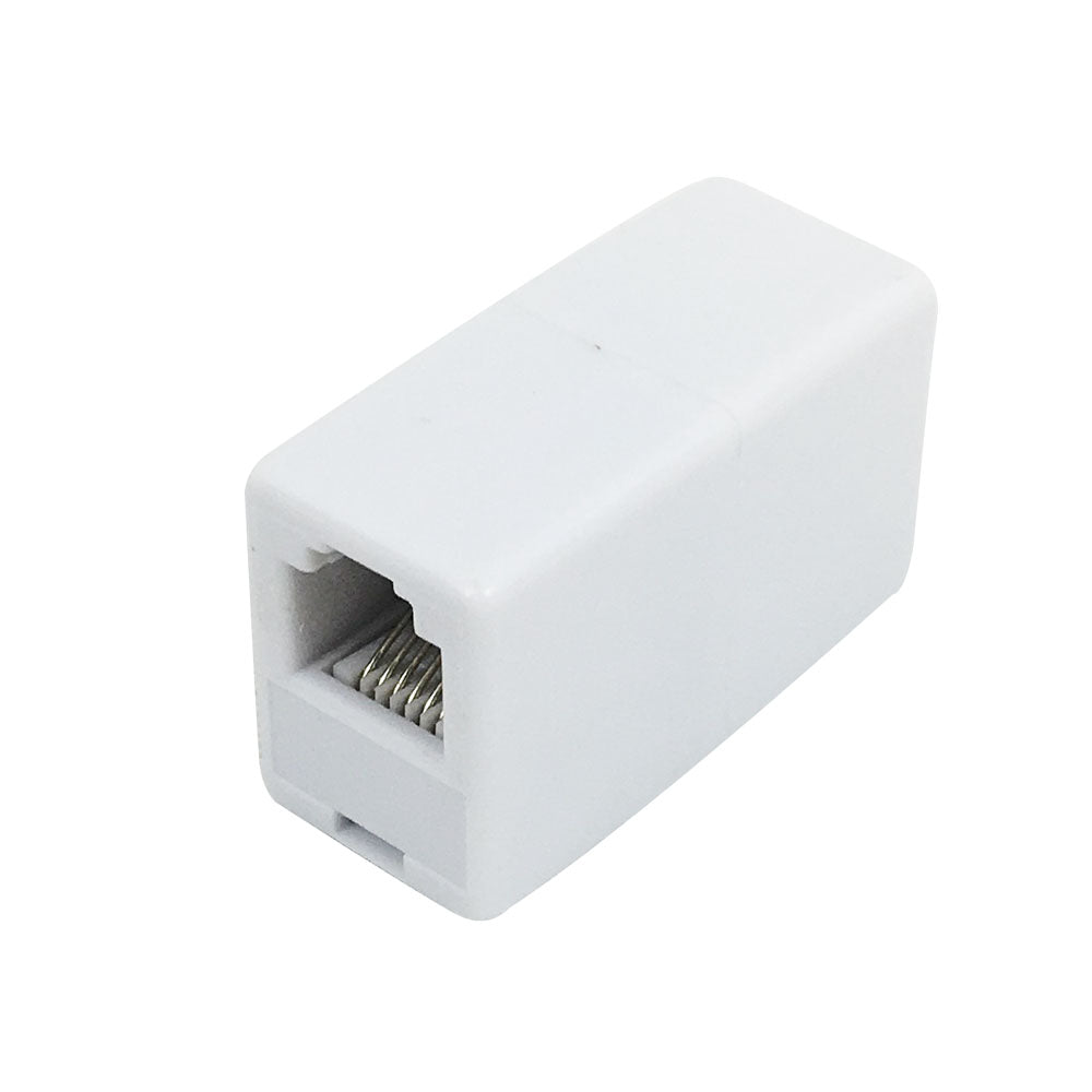 RJ12 Female to Female Coupler - White