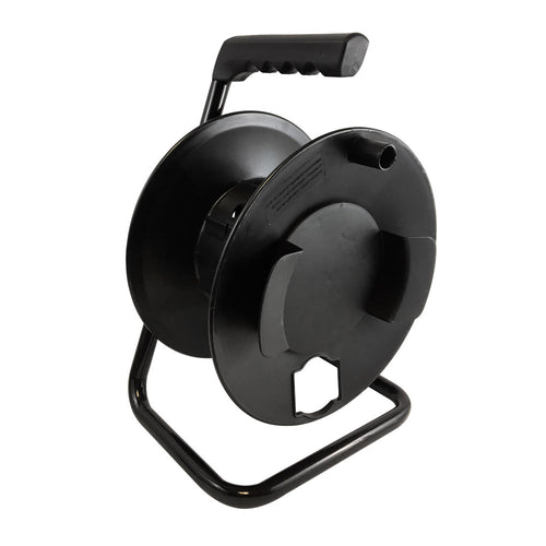 Buy Heavy Duty Metal Extension Cord Reel Stand In Black, Holds Up