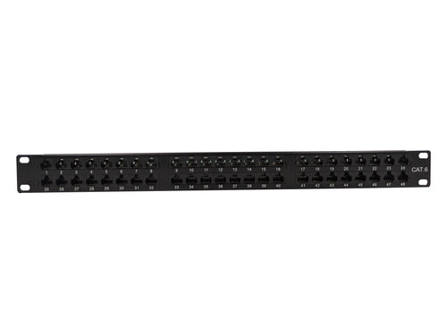 Patch panel 48 clearance port 1u