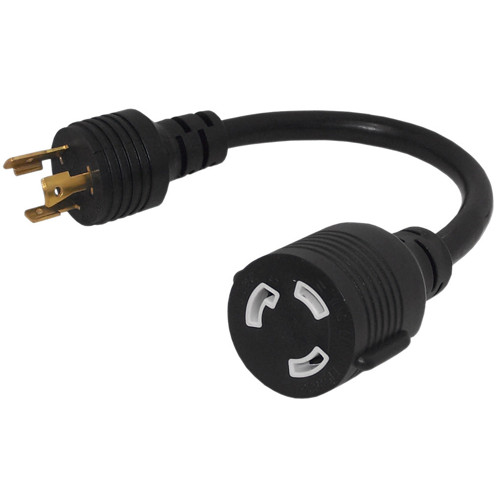 1ft NEMA L5-20P to NEMA L5-30R Power Cable - 12AWG - SJT Jacket