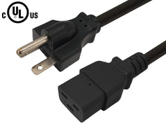 NEMA 6-20P to IEC C19 Power Cable - SJT Jacket