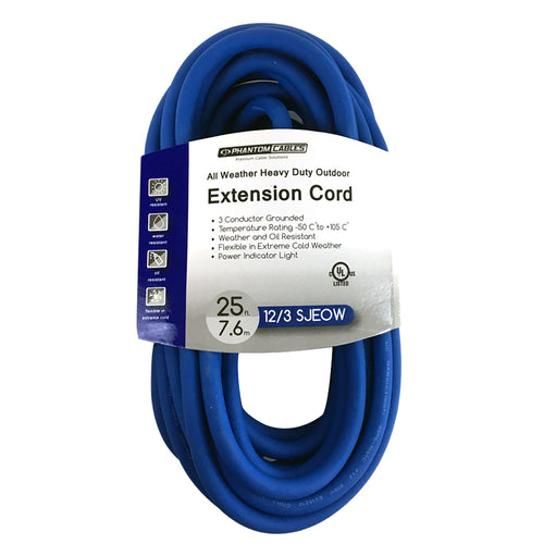 Outdoor All-Weather Extension Cord - 5-15P to 5-15R - SJEOW - Power In